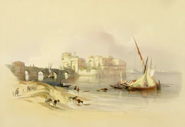 Citadel of Sidon, April 28th 1839, plate 76 from Volume II of 